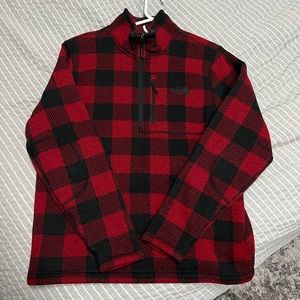 The North Face buffalo plaid fleece